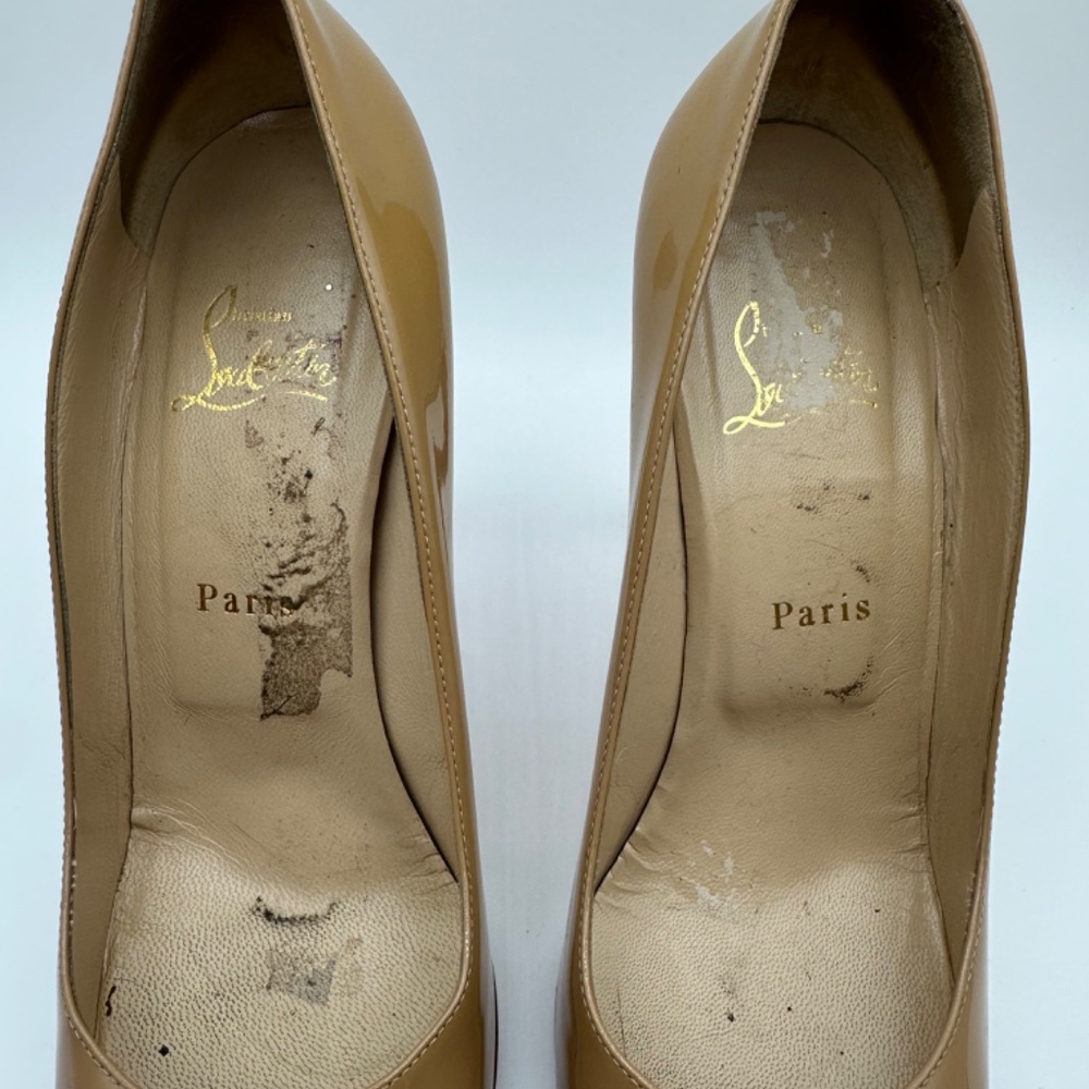 Christian Louboutin Simple 100 nude patent pumps size 40 - Picture 4 of 9